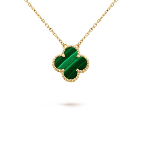 Van Cleef & Arpels Vintage Alhambra Necklace in Green