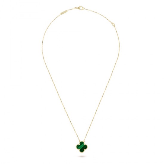 Van Cleef & Arpels Vintage Alhambra Necklace in Green