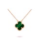 Van Cleef & Arpels Vintage Alhambra Necklace in Green