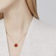 Van Cleef & Arpels Vintage Alhambra Necklace in Red