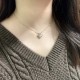 Van Cleef & Arpels Vintage Alhambra Necklace in Grey