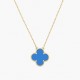 Van Cleef & Arpels Vintage Alhambra Necklace in Blue