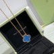 Van Cleef & Arpels Vintage Alhambra Necklace in Blue