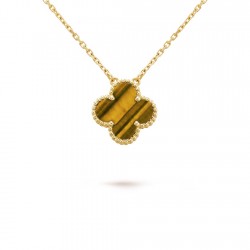 Van Cleef & Arpels Vintage Alhambra Necklace in Amber