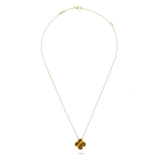 Van Cleef & Arpels Vintage Alhambra Necklace in Amber