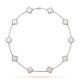 Van Cleef & Arpels Vintage Alhambra Necklace, 10 Motifs With White Mother-of-pearl