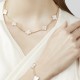 Van Cleef & Arpels Vintage Alhambra Necklace, 10 Motifs With White Mother-of-pearl