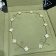 Van Cleef & Arpels Vintage Alhambra Necklace, 10 Motifs With White Mother-of-pearl