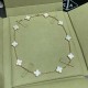 Van Cleef & Arpels Vintage Alhambra Necklace, 10 Motifs With White Mother-of-pearl