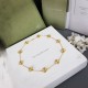 Van Cleef & Arpels Vintage Alhambra Necklace, 10 Motifs Guilloche in Yellow Gold