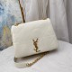 YSL Jamie 4.3 Quilted Leather Shoulder Bag in White