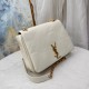 YSL Jamie 4.3 Quilted Leather Shoulder Bag in White