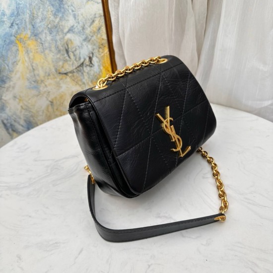 YSL Jamie 4.3 Small Quilted Leather Shoulder Bag in Black