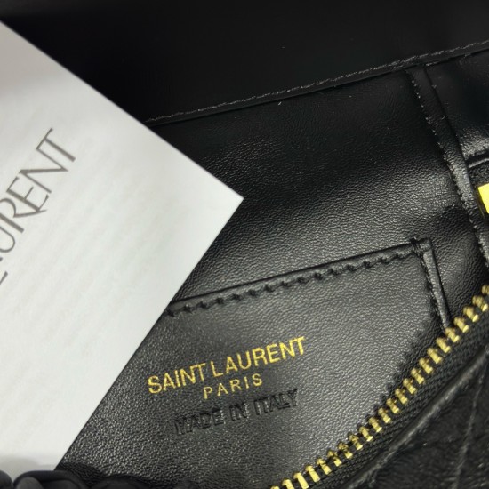 YSL Women's Black Gaby Quilted Leather Bag