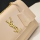 YSL Sunset Crossbody Bag in Beige Smooth Leather