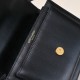 YSL Sunset Crossbody Bag in Black Smooth Leather